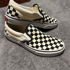 Black and white checkered vans